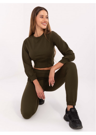 Khaki zelená tepláková súprava