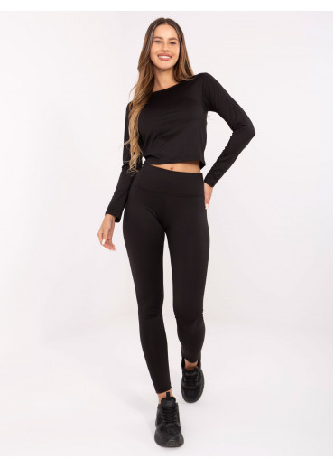 Čierny športový komplet