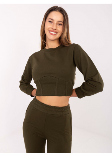 Khaki zelená tepláková súprava