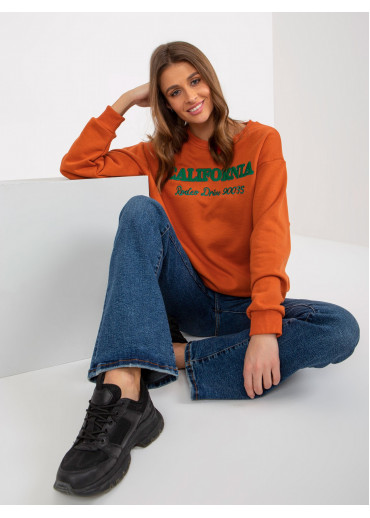 Karamelovo hnedá mikina