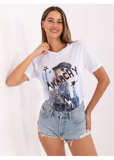 Biele tričko s potlačou