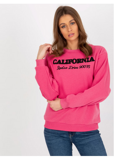 Fuchsiovo ružová mikina