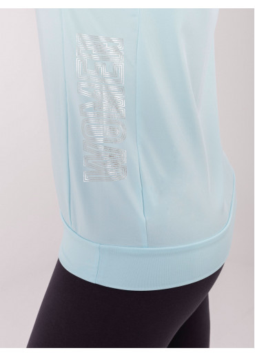 Svetlomodré tričko s kapucňou