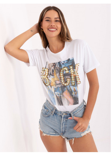 Biele tričko s potlačou