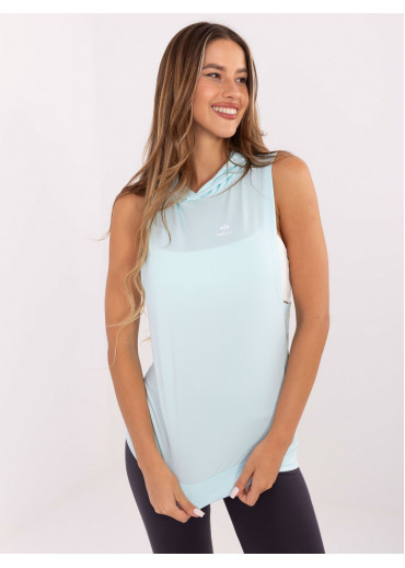 Svetlomodré tričko s kapucňou