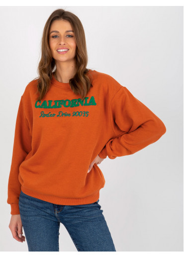 Karamelovo hnedá mikina