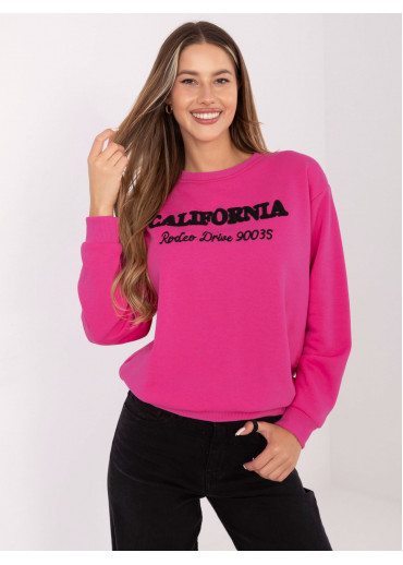 Fuchsiovo ružová mikina