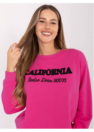 Fuchsiovo ružová mikina