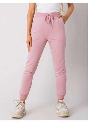 Púdrovo ružové dámske tepláky