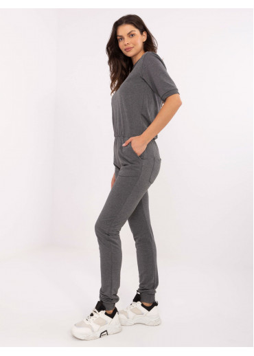 Tmavosivý teplákový overal