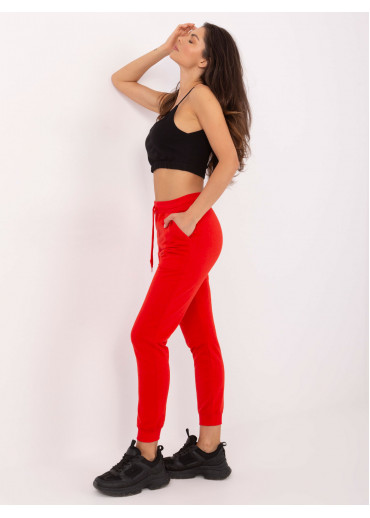 Červené dámske tepláky