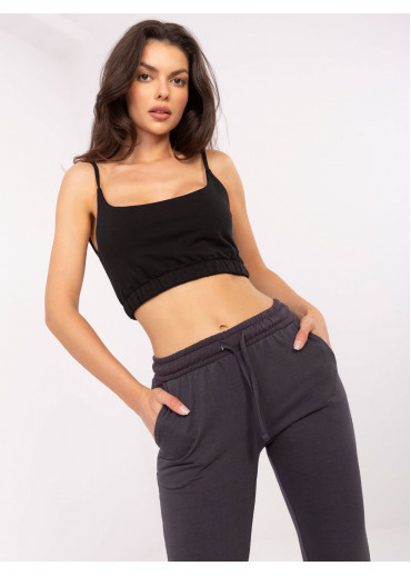 Grafitovo sivé tepláky