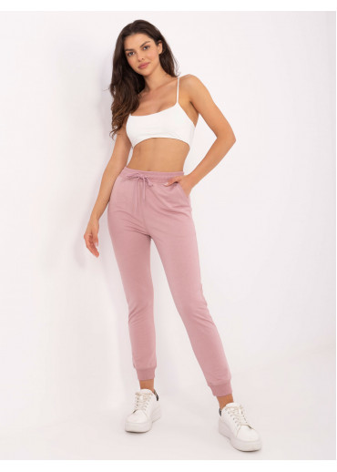 Púdrovo ružové dámske tepláky