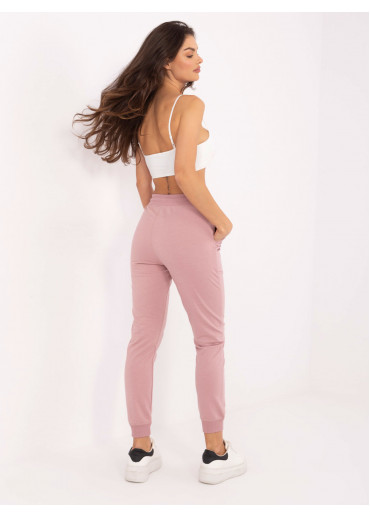 Púdrovo ružové dámske tepláky