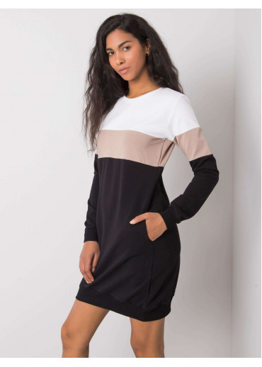 Čierne mikinové šaty