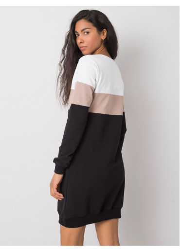 Čierne mikinové šaty