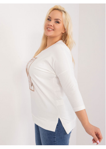 Smotanovo biele tričko s potlačou