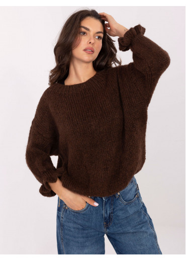 Hnedý dámsky sveter