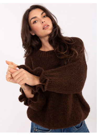 Hnedý dámsky sveter