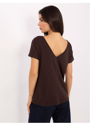 Hnedé basic tričko