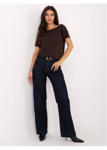 Hnedé basic tričko