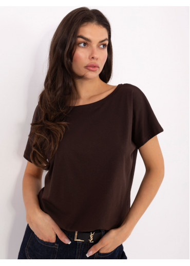 Hnedé basic tričko