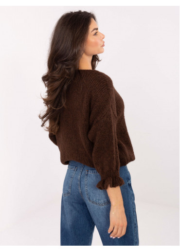 Hnedý dámsky sveter