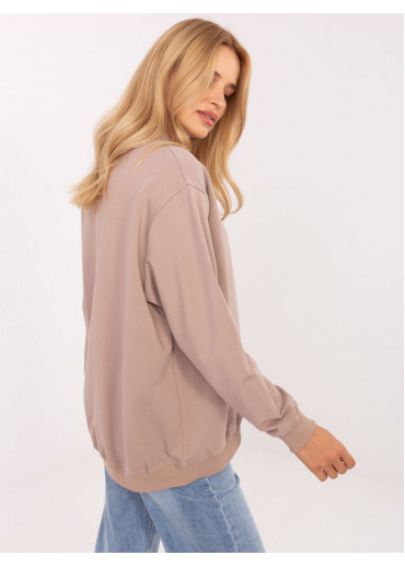 Béžovo hnedá oversize mikina