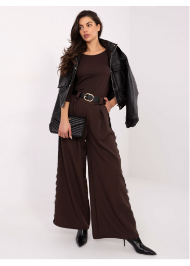 Hnedé basic tričko