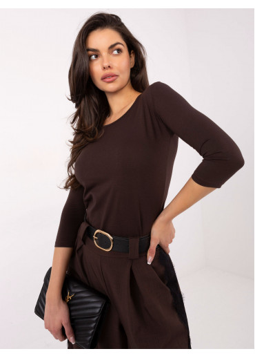 Hnedé basic tričko