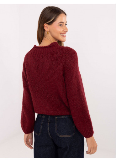 Bordovo červený sveter