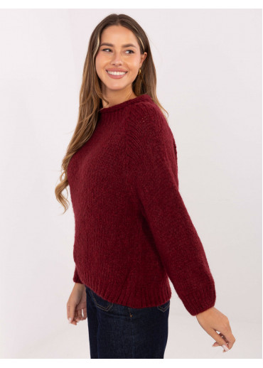 Bordovo červený sveter