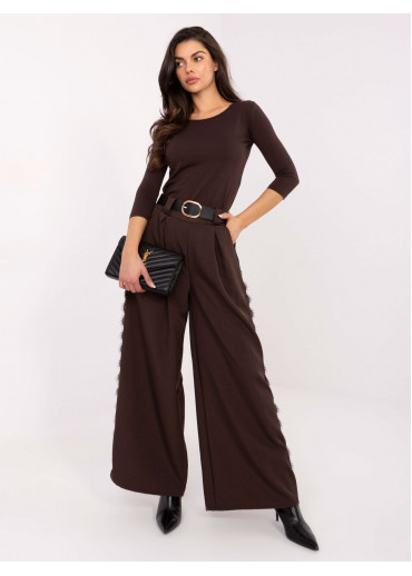 Hnedé basic tričko