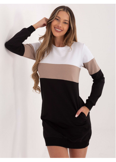 Čierne mikinové šaty