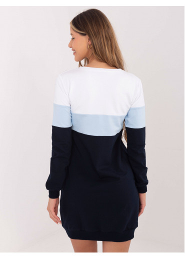 Modré mikinové šaty