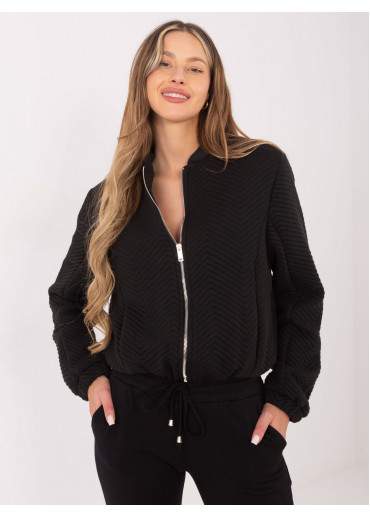 Čierna bomber bunda