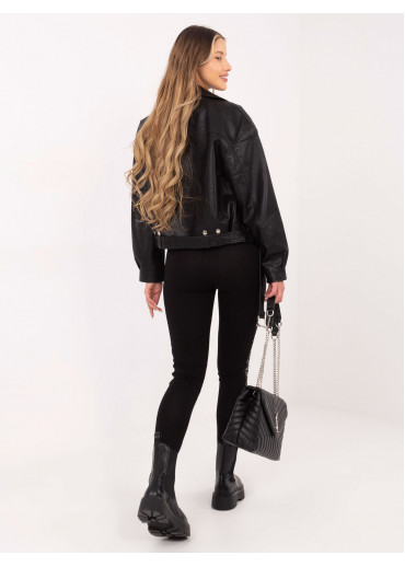 Čierne legíny s lampasmi