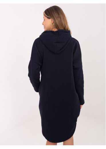 Tmavomodrá predĺžená mikina