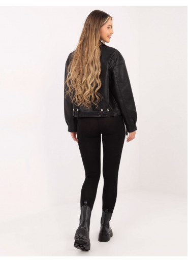 Čierne legíny s lampasmi