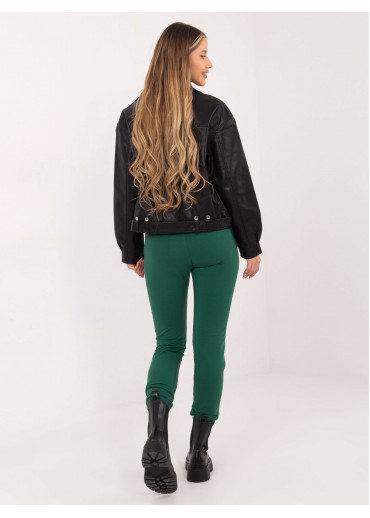 Tmavozelené basic tepláky