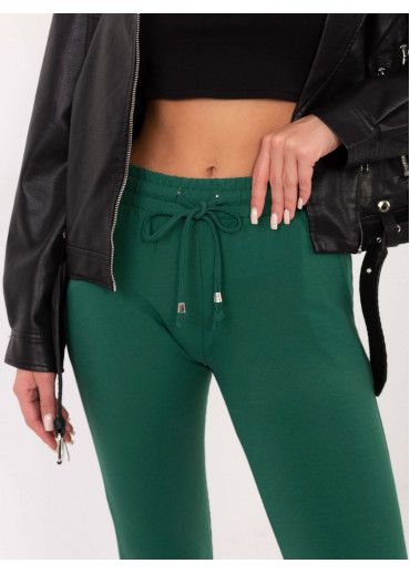 Tmavozelené basic tepláky