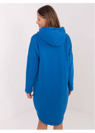 Modrá predĺžená mikina