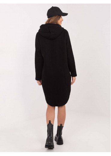 Čierna predĺžená mikina