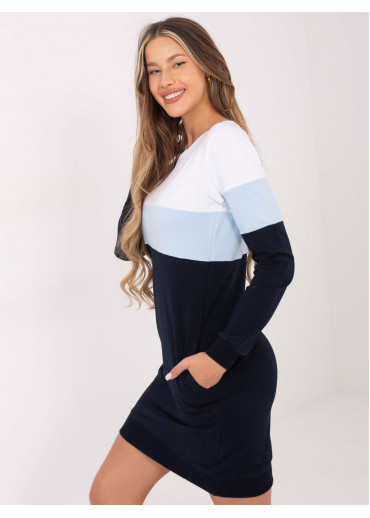 Modré mikinové šaty