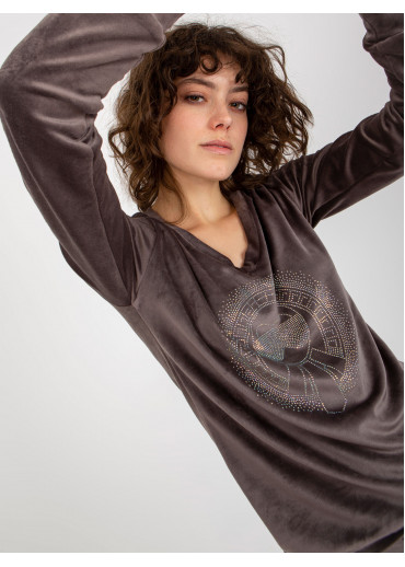 Tmavosivá tepláková súprava