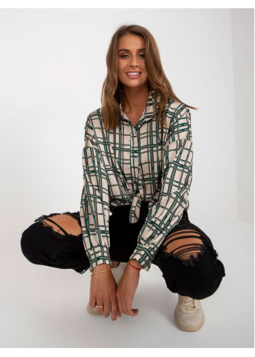 Béžovo hnedá blúzka