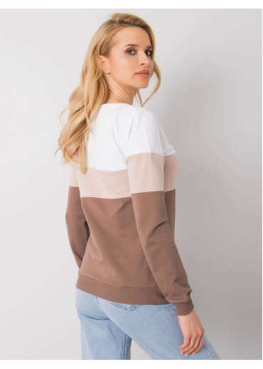 Karamelovo hnedá basic mikina