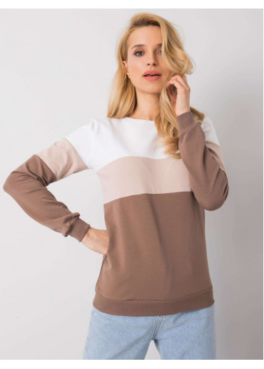 Karamelovo hnedá basic mikina