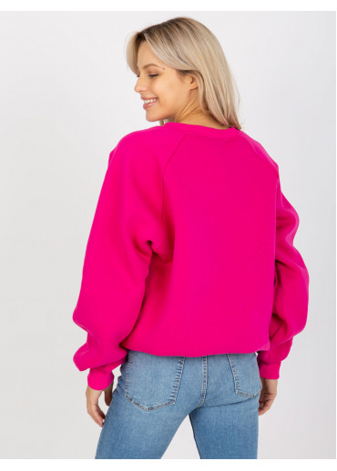 Fuchsiovo ružová mikina