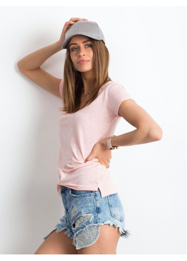 Ružové basic tričko